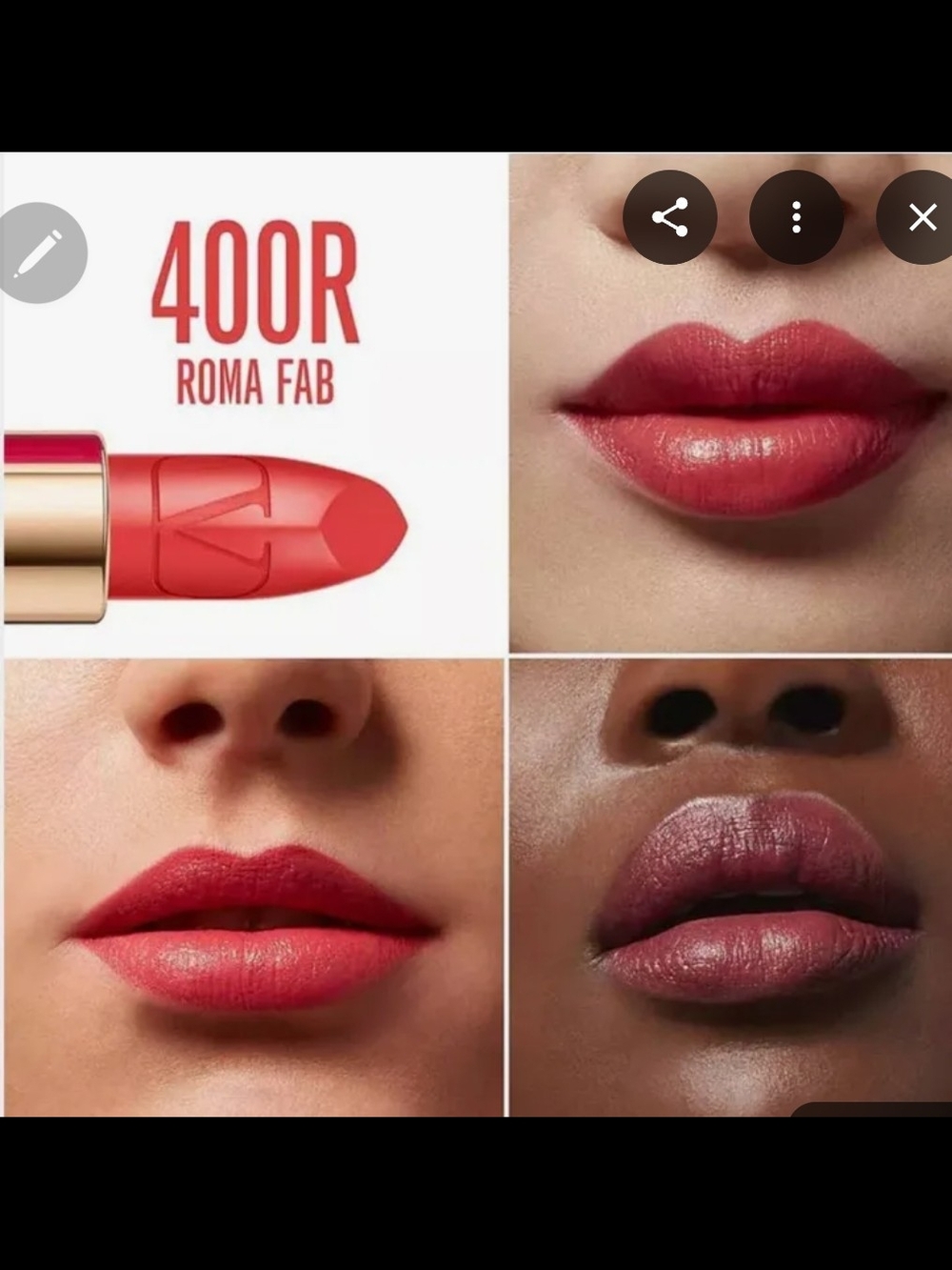 💕Valentino 400R Roma Fab Lipstick- BNIB